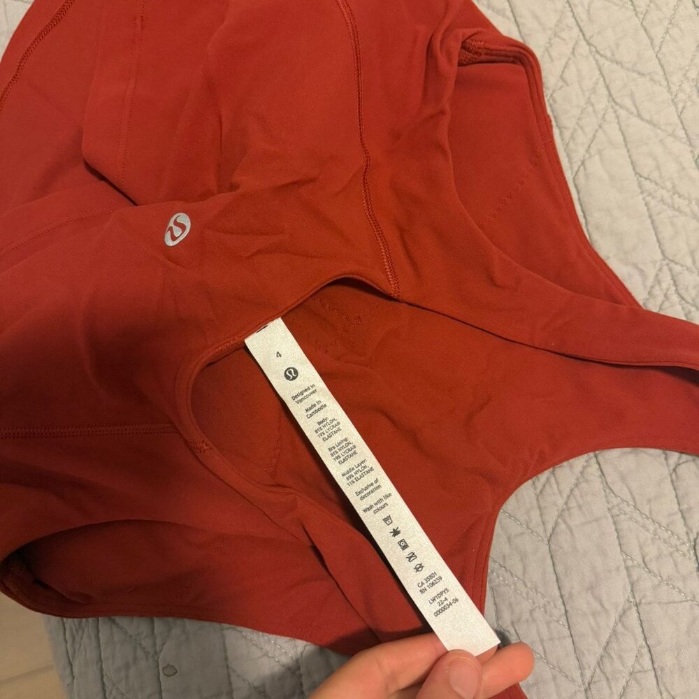 lululemon athletica Women's Red Racerback Tank Top